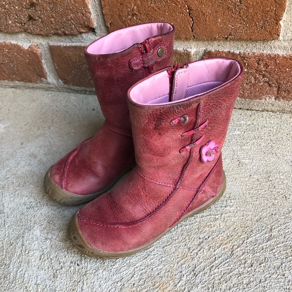 girls clarks leather boots